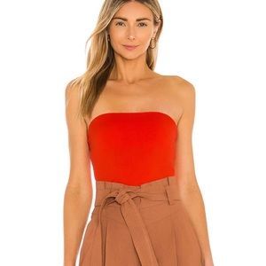 Free People Carrie Tube Top Bright Orange